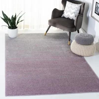 Adirondack Contemporary Purple / Green 6'-7" X 6'-7" Square Powerloomed Rug