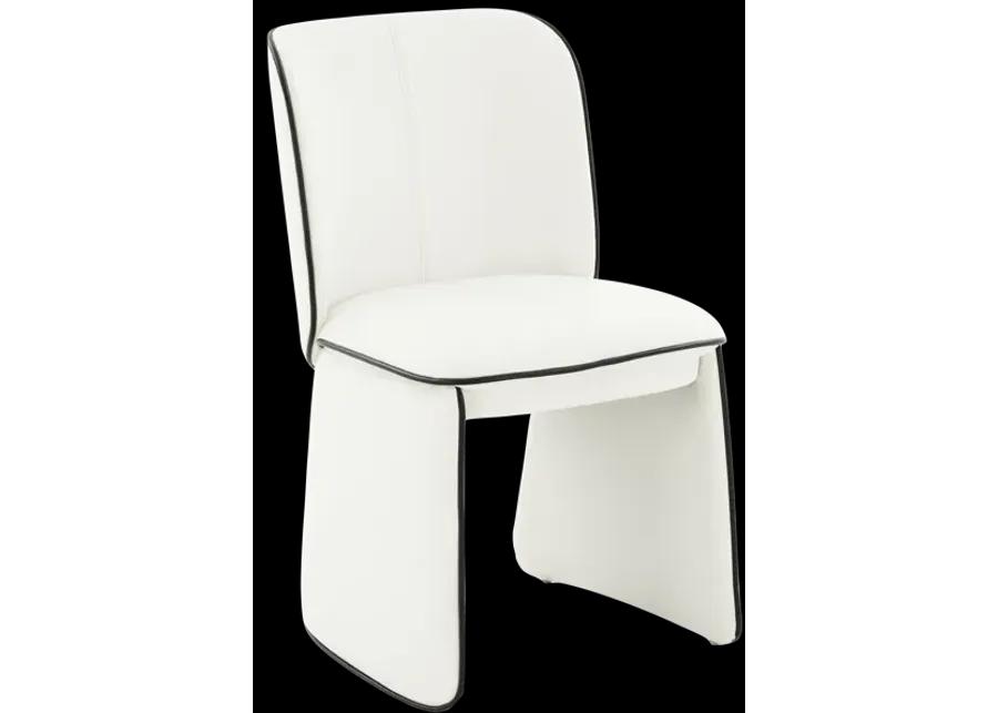 Kinsley Cream Vegan Leather Dining Chair