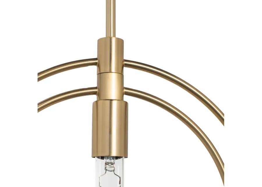 Nyla Single Light Brass Pendant