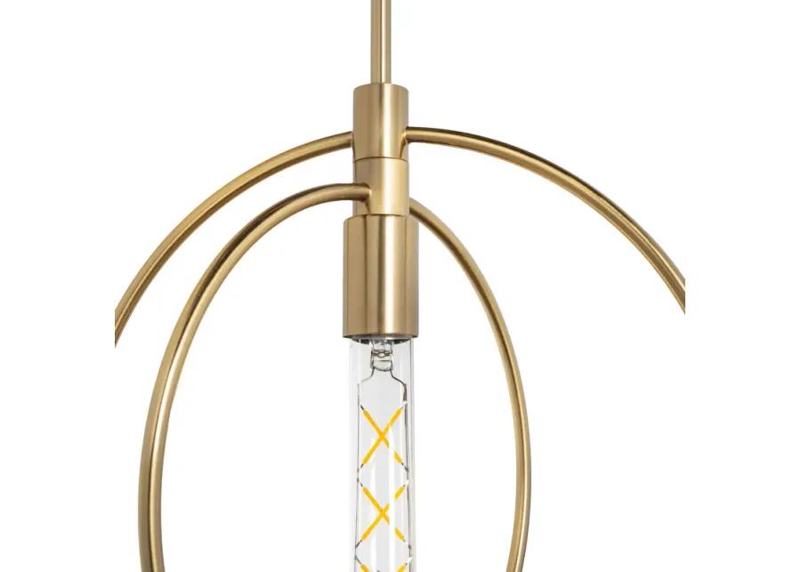 Nyla Single Light Brass Pendant