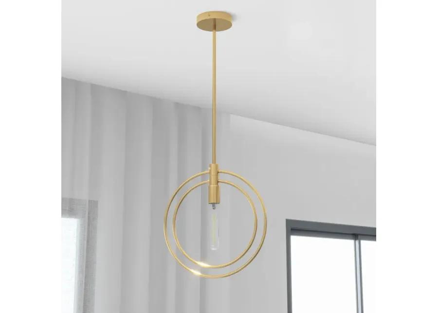 Nyla Single Light Brass Pendant