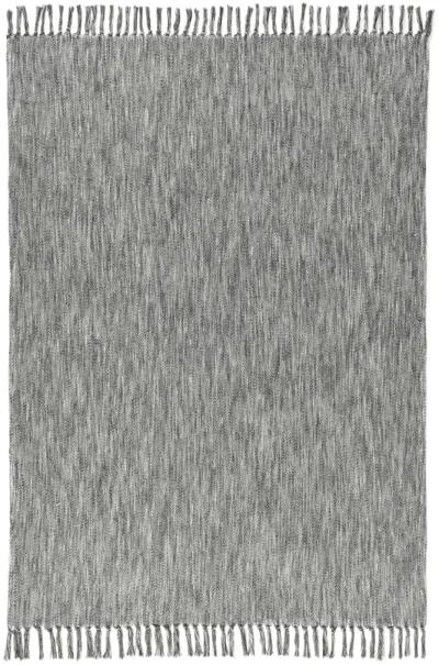 TC Sharma Cotton Blend 50"x70" Gray Throw Blanket Blanket