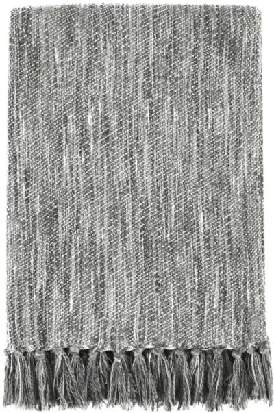 TC Sharma Cotton Blend 50"x70" Gray Throw Blanket Blanket