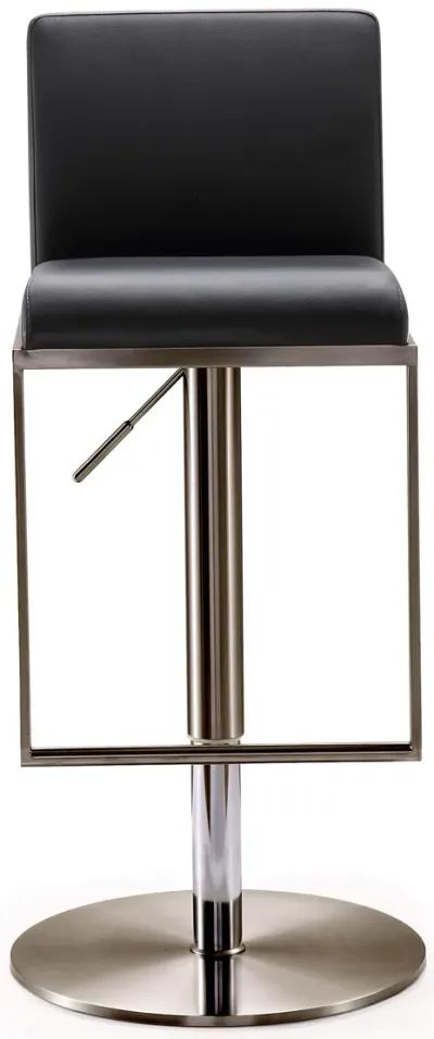 Amalfi Black on Black Steel Barstool