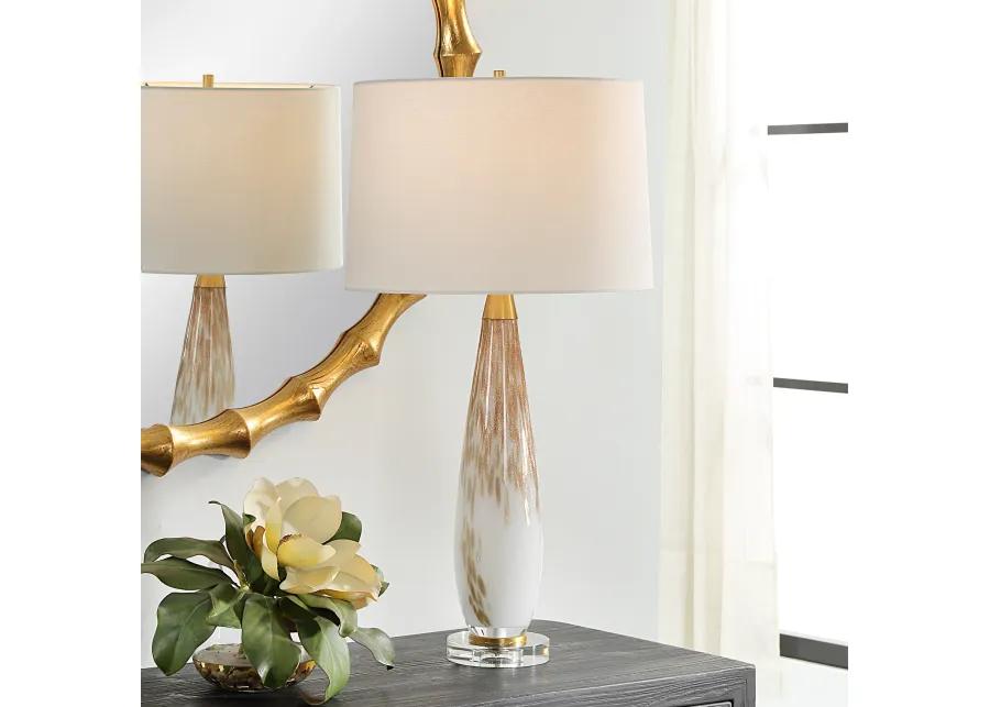 Lyra White & Gold Table Lamp