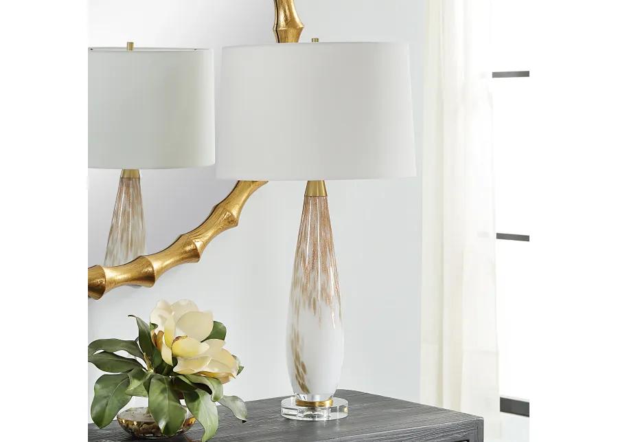 Lyra White & Gold Table Lamp