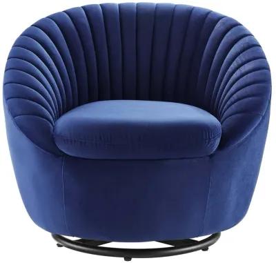 Whirr Tufted Performance Velvet Performance Velvet Swivel Chair