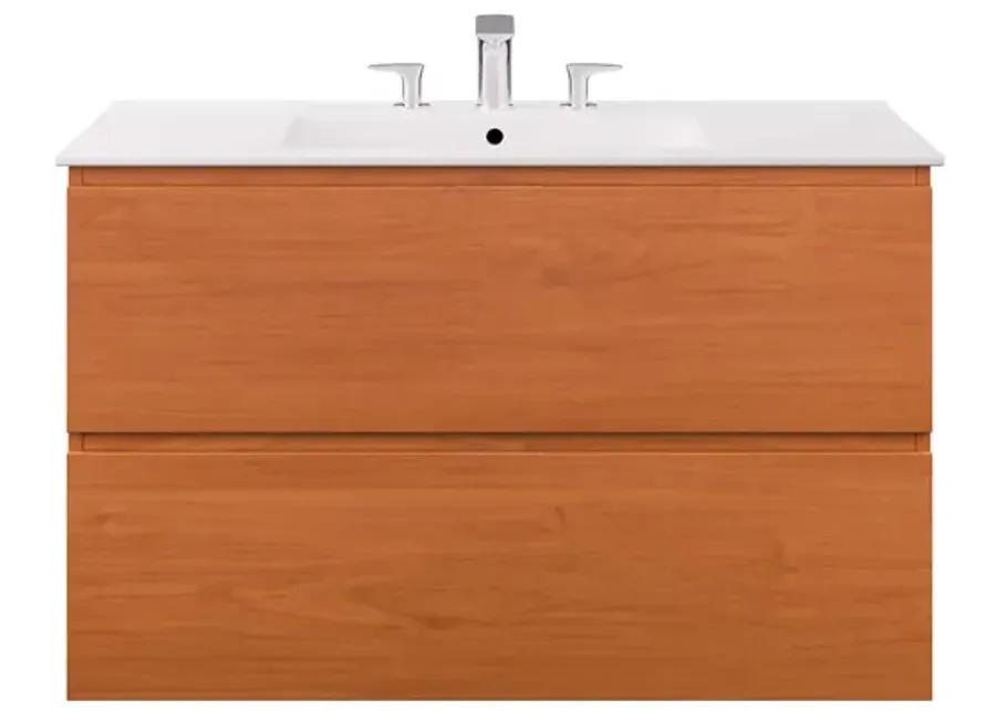 Scenic 36" Wall-Mount Bathroom Vanity