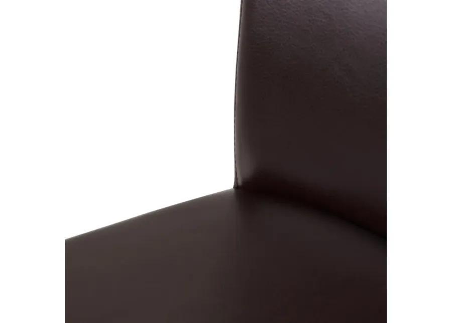 milton bonded leather bar stool, coffee bean