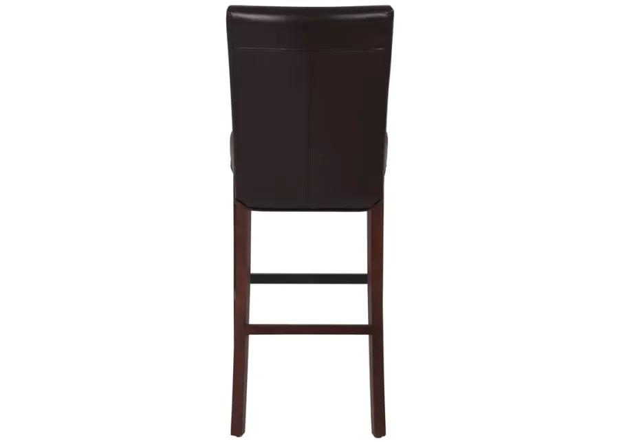 milton bonded leather bar stool, coffee bean