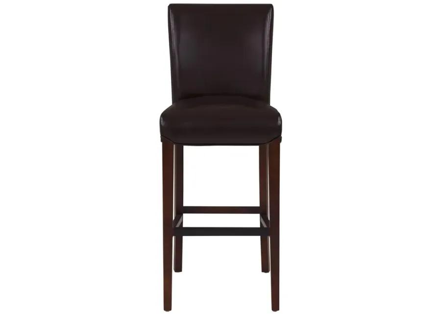 milton bonded leather bar stool, coffee bean