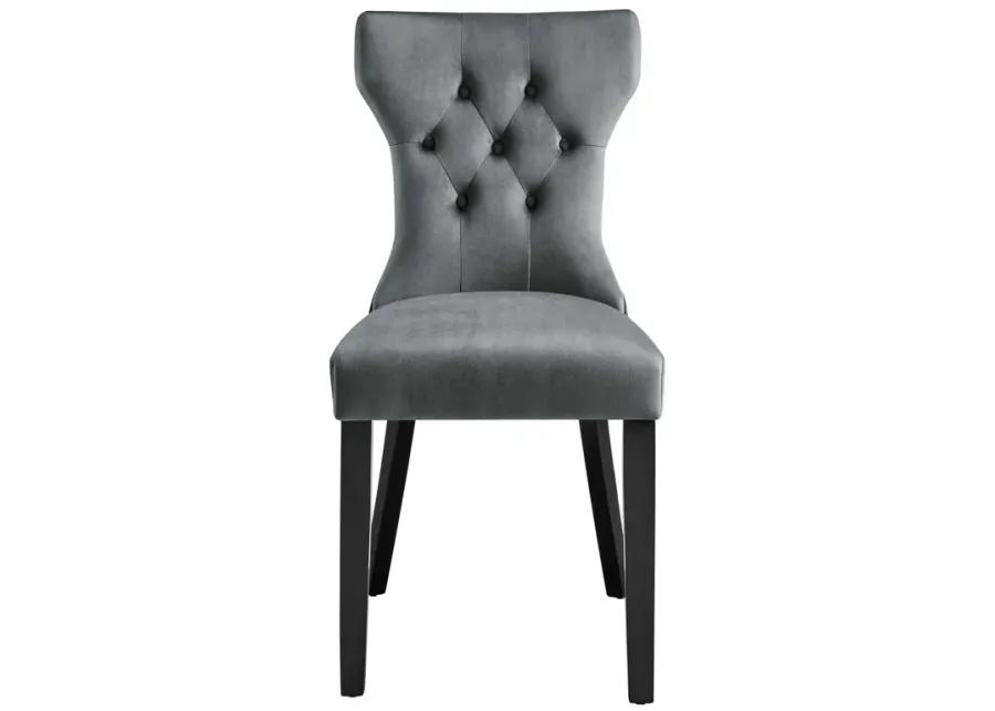 Silhouette Performance Velvet Dining Chairs - Set of 2