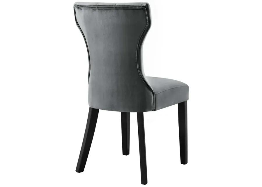 Silhouette Performance Velvet Dining Chairs - Set of 2