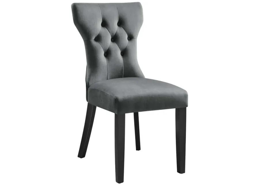 Silhouette Performance Velvet Dining Chairs - Set of 2