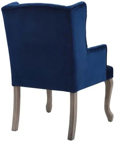 Realm French Vintage Dining Performance Velvet Armchair