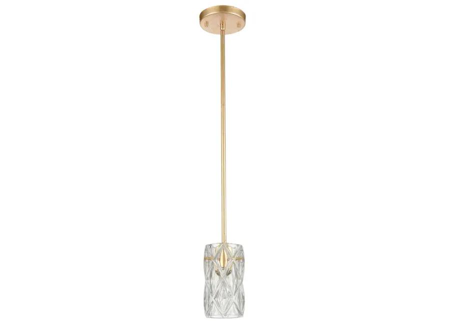 Jenning 4" Wide 1-Light Mini Pendant - Parisian Gold Leaf