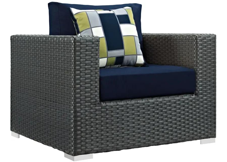 Sojourn 3 Piece Outdoor Patio Sunbrella® Sectional Set