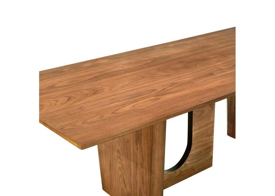 Satra Walnut Rectangular Dining Table