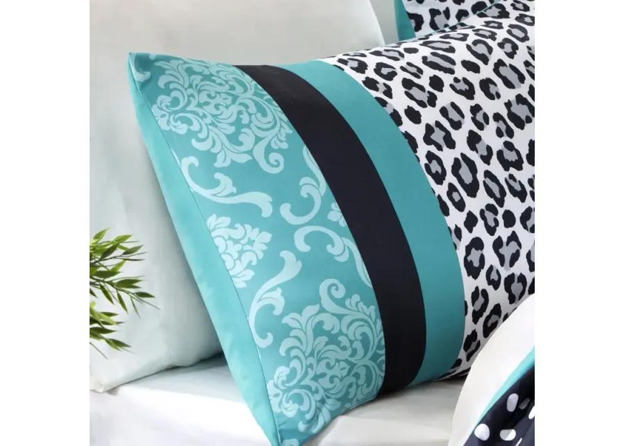 Mi Zone Chloe Teal Comforter Set