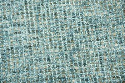 Talbot Teal Tweed Wool 5' x 8' Rectangle Rug