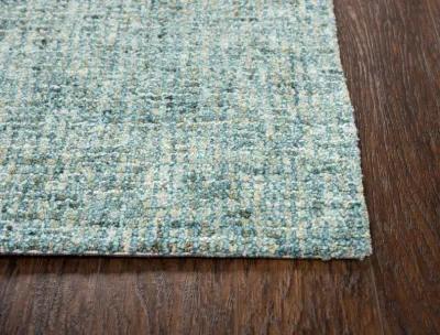 Talbot Teal Tweed Wool 5' x 8' Rectangle Rug