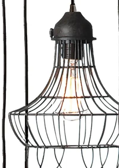 Wire 6" Wide 5-Light Multi Pendant - Oil Rubbed Bronze