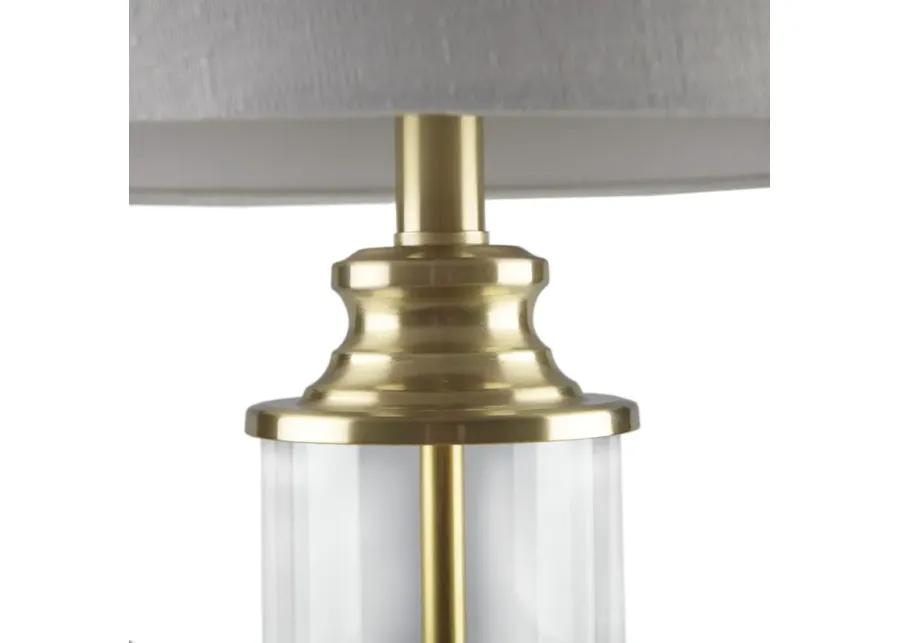 510 Design Clarity Gold Glass Cylinder Table Lamp Set of 2