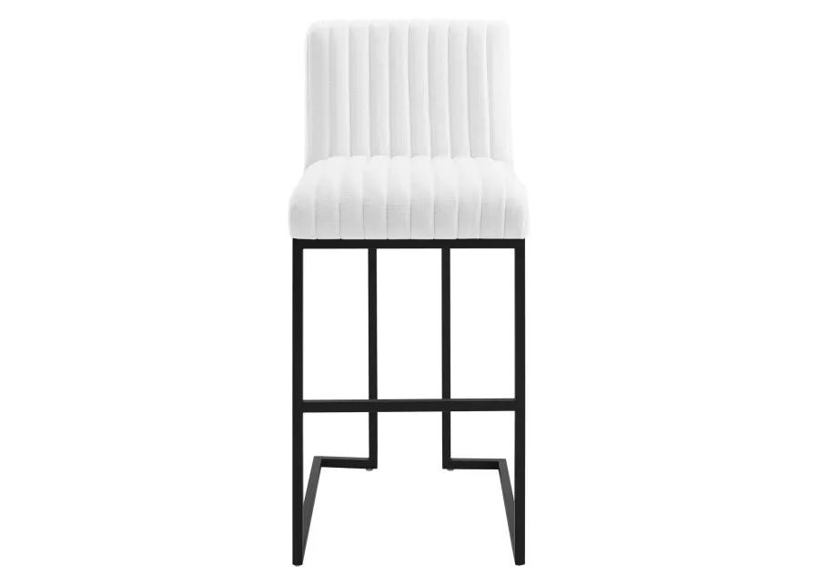 Indulge Channel Tufted Fabric Bar Stools