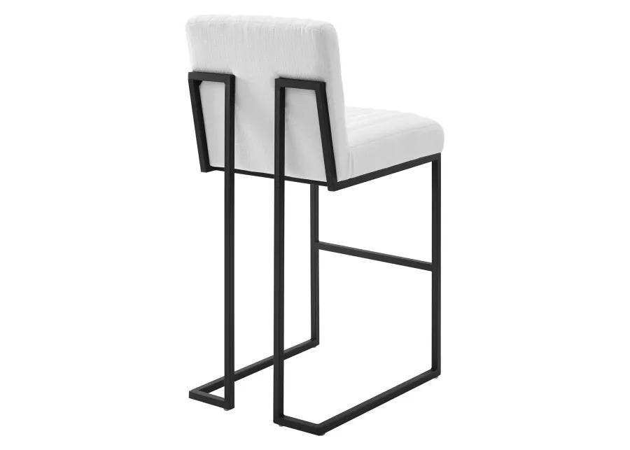 Indulge Channel Tufted Fabric Bar Stools