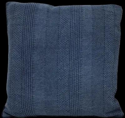 Saskia 22x22'' Pillow - Blue