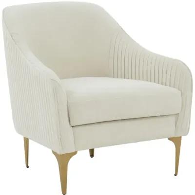 Serena Cream Velvet Accent Chair