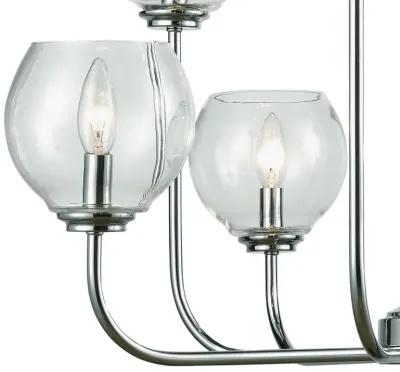 Emory 30" Wide 8-Light Chandelier - Polished Chrome