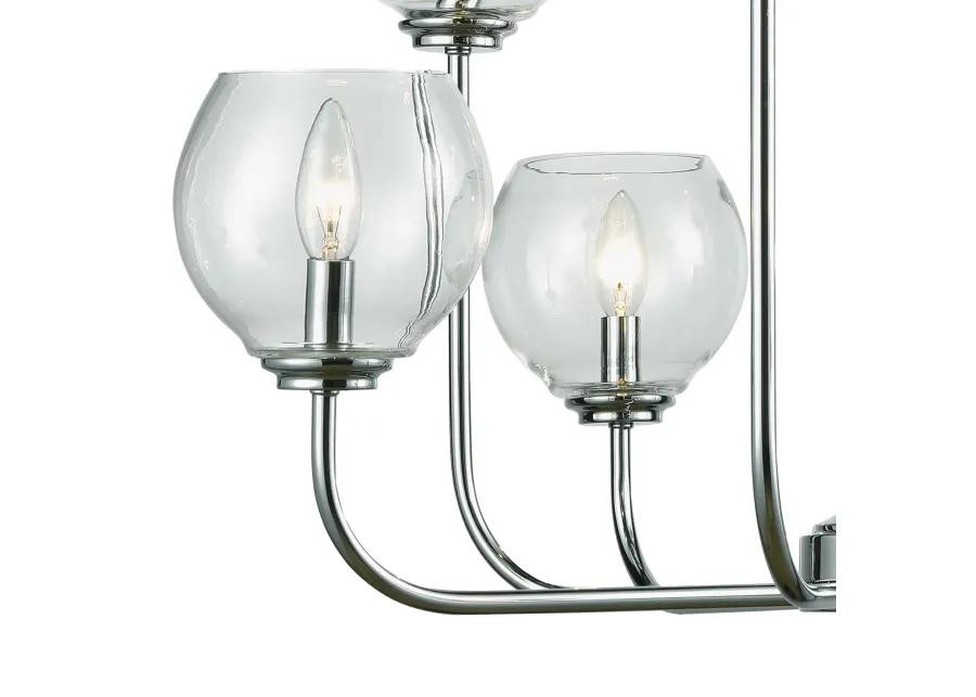 Emory 30" Wide 8-Light Chandelier - Polished Chrome