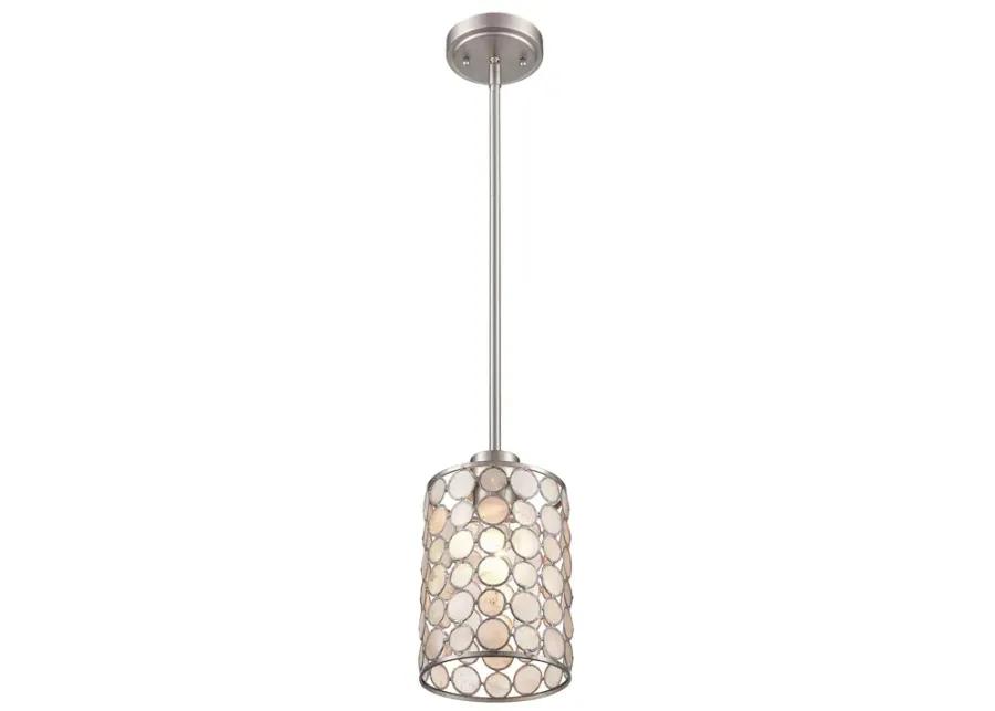 Sagamore 6'' Wide 1-Light Mini Pendant - Brushed Nickel