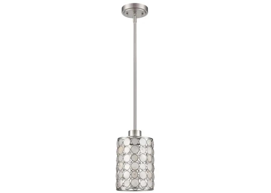 Sagamore 6'' Wide 1-Light Mini Pendant - Brushed Nickel