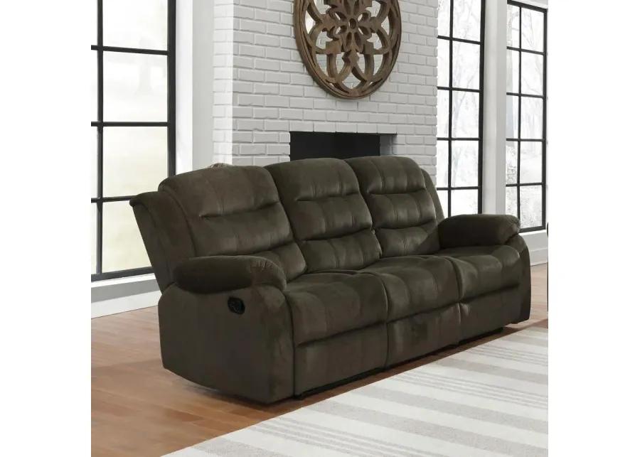 Rodman Pillow Top Arm Motion Sofa Olive Brown