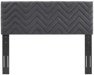 Mercy Chevron Tufted Performance Velvet King/California King Headboard