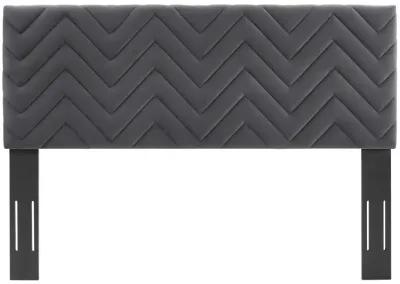 Mercy Chevron Tufted Performance Velvet King/California King Headboard