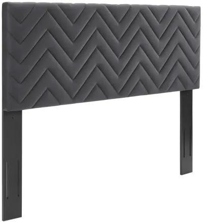 Mercy Chevron Tufted Performance Velvet King/California King Headboard