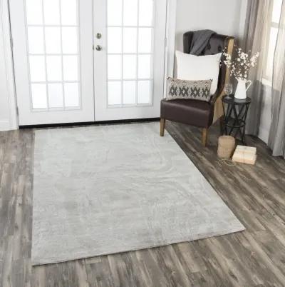 Fifth Avenue Gray Abstract Wool 8' x 10' Rectangle Rug