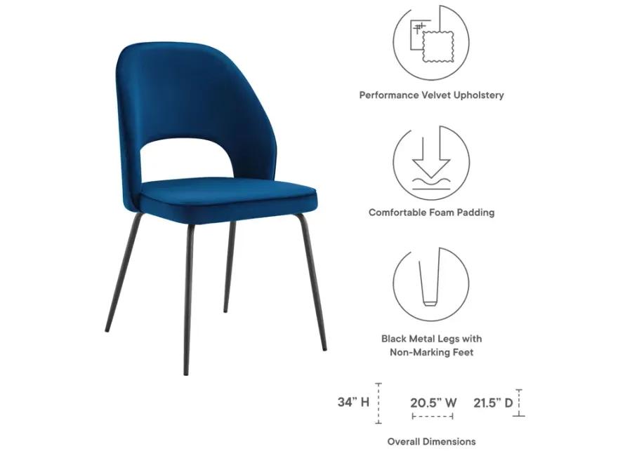 Nico Performance Velvet Dining Chair Set of 2