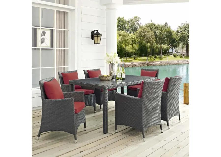 Sojourn 7 Piece Outdoor Patio Sunbrella® Dining Set