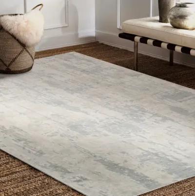 ARIELLA Cream/Grey Rectangle 7'10" x 10'2" ft Rug