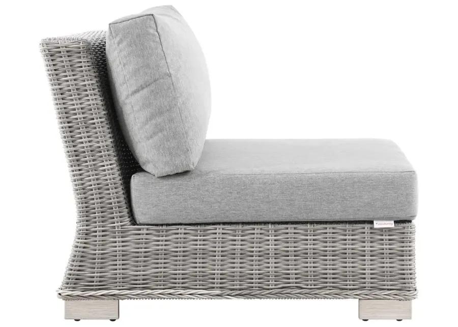 Conway Outdoor Patio Wicker Rattan Armless Chair