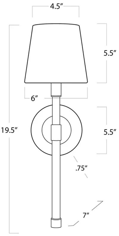 Southern Living Auburn Crystal Sconce