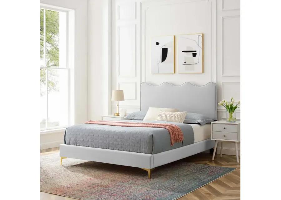 Current Performance Velvet Full Platform Bed