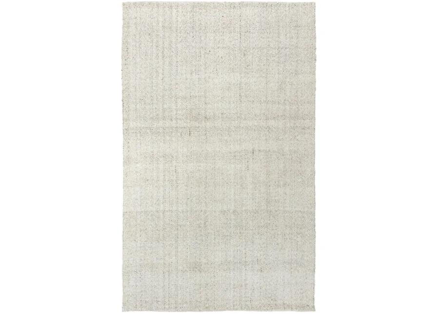 Capri Beige Basketweave Polyester/Wool Blend 8'6" x 11'6" Rectangle Rug