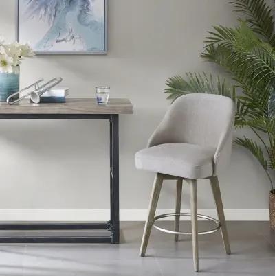 Madison Park Pearce Grey Counter Stool With Swivel Seat