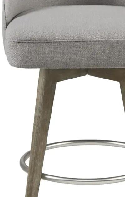 Madison Park Pearce Grey Counter Stool With Swivel Seat