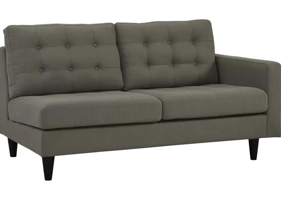 Empress 2-Piece Upholstered Left Facing Bumper Sectional